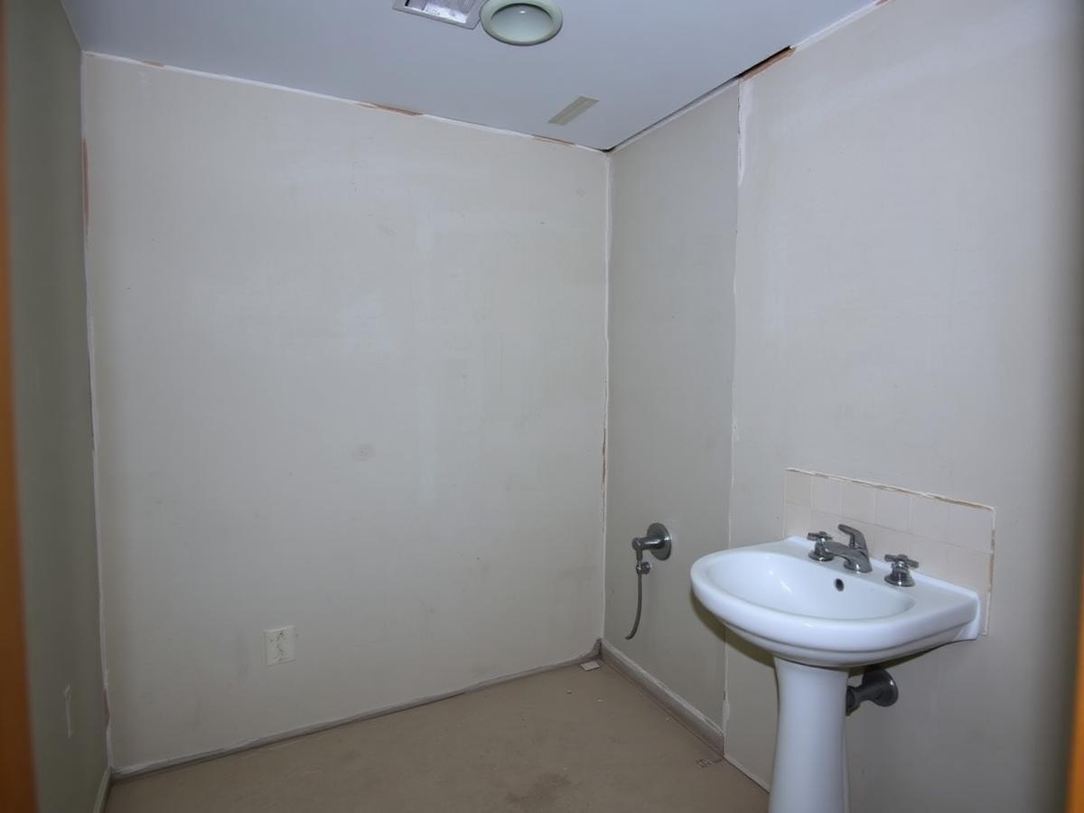 Bathroom before installation
